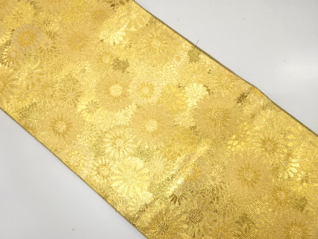 佐賀錦　菊尽くし模様織り出し　袋帯